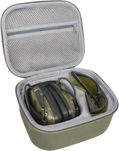 Vista 8 de co2CREA Estuche rígido de viaje para Howard Leight Impact Sport OD Orejeras eléctricas para gafas de seguridad Genesis Sharp-Shooter