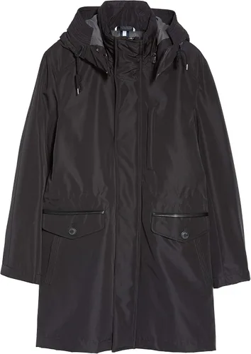 Vista 4 de Cole Haan Signature Abrigo de coche de nylon con capucha adjunta para hombre