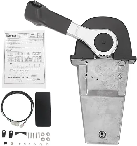 Vista 3 de Caja de control del acelerador marino 06240-ZW5-U20 06240-ZW5-U40 Adecuado para Honda Fueraborda Solo Motor Derecha Control Tirar para abrir