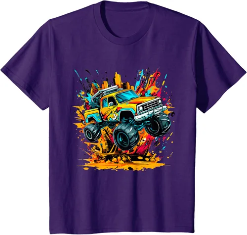 Vista 28 de Monster Trucks Are My Jam - Camiseta Monster Truck, Negro