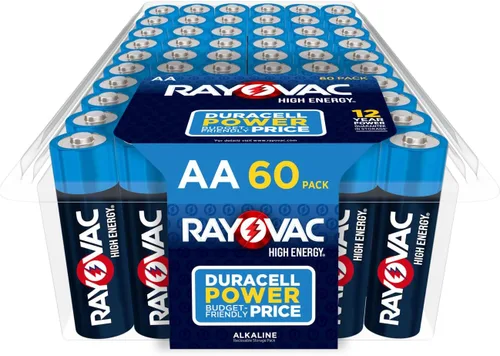 Vista 10 de Rayovac AA Baterías alcalinas, doble A, 60 unidades (paquete de 2)