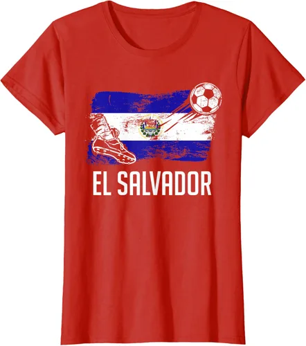 Vista 91 de Camiseta salvadoreña con bandera de fútbol salvadoreño
