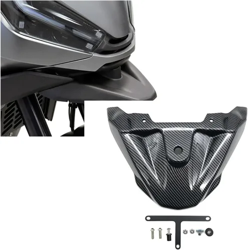 Vista 4 de Compatible with NT1100 NT 1100 2022 2023 Motorcycle Mudguard Front Beak Fairing Extension Wheel Extender Fender Carbon Fiber
