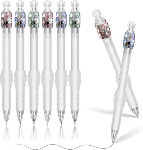 Vista 8 de 8 Bolígrafos de Gel - 0.5mm de Punta Fina, Tinta Negra Giratoria, Escritura Suave - Bolígrafos de Gel de Secado Rápido de Agarre Suave para Diario