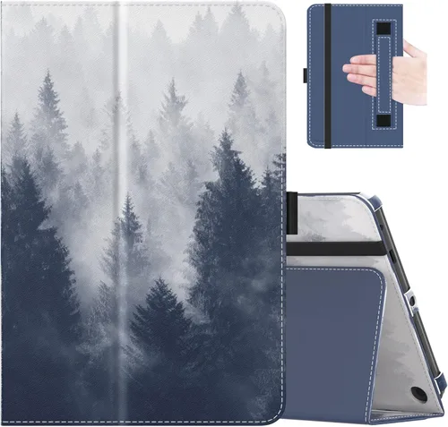 Vista 28 de MoKo - Funda compatible con la tablet Kindle Fire HD 8 y 8 Plus (10ª generación, versión de 2020), funda de soporte plegable y diseño delgado