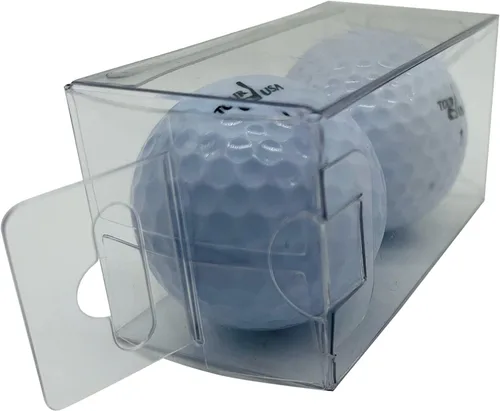 Vista 2 de Westmon Works 80 & Tee-Riffic 80th Birthday - Juego de 2 pelotas de golf y caja de exhibición