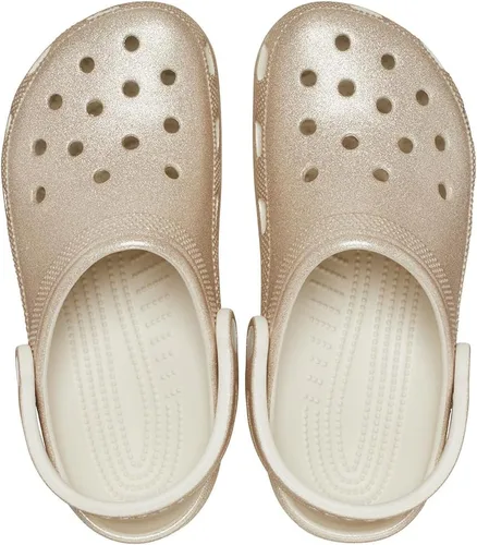 Vista 4 de Crocs Classic Clog - Glitter Champagne Glitter Hombres 9, Mujer 11 M