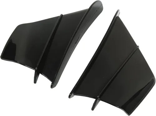 Vista 7 de Aleta de viento lateral para motocicleta, alerón lateral de motocicleta, carenado delantero, aletas aerodinámicas para Z900 Z1000 (negro brillante)