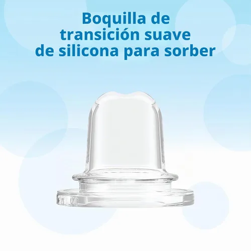 Vista 2 de Dr. Brown's Milestones Options+ Boquillas para sorber estrechas, paquete de 4 Boquillas transparentes