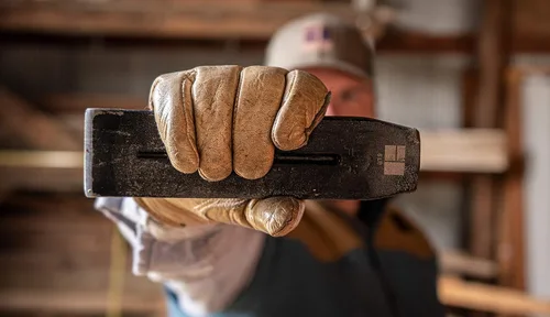 Vista 2 de Hooyman Herramienta divisora de troncos de 5 libras con construcción resistente y acero duradero de alta resistencia para tala de árboles, corte