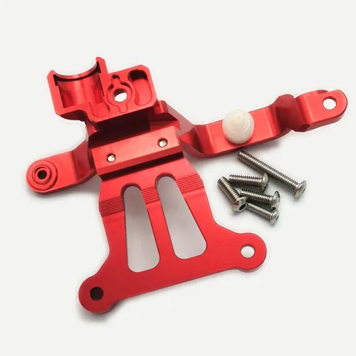 Vista 2 de Soporte de palanca de presión de dirección de aluminio - 1PC para Traxxas X-Maxx XMAXX 7746 Rojo