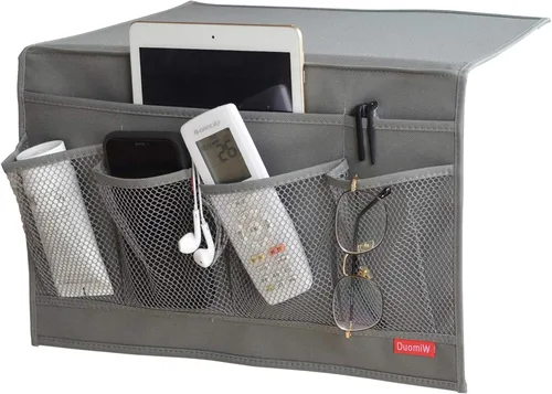 Vista 10 de Organizador de Almacenamiento para Mesita de Noche, Caddy para Mesita de Noche, Organizador de Almacenamiento de Armario de Mesa, Control Remoto