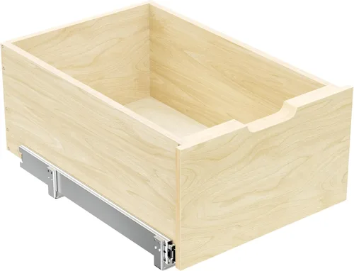 Vista 16 de LOVMOR Organizador de gabinete extraíble con cajón alto de 19.5 pulgadas de ancho x 21 pulgadas de profundidad, estantes deslizantes de madera