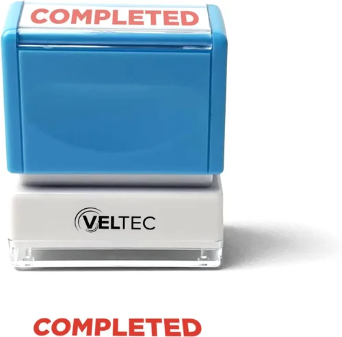 Vista 6 de Veltec Sello de Mensaje Preentintado Premium, Tinta Roja (Aprobado)