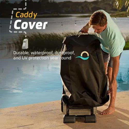 Vista 13 de Dolphin E10 - Aspiradora robótica automática para piscina, cepillo de limpieza activo, acceso a filtros de carga superior, ideal para piscinas sobre