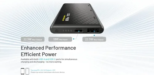 Vista 9 de Nitecore NU25 MCT UL - Linterna frontal ultraligera de 400 lúmenes y banco de energía de 10000 mAh, USB-C recargable para campamento, mochileros