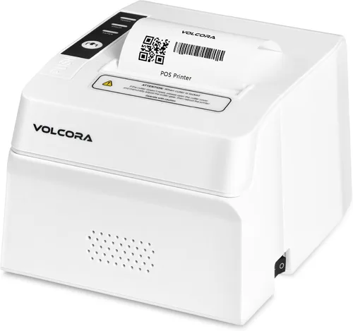 Vista 8 de Volcora Impresora térmica de recibos, impresora POS de 3.150 in con cortador automático, interfaz USB/Bluetooth para Windows/MAC/Linux, cajón
