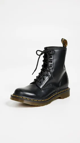Vista 2 de Botas de cuero con cordones para mujer de Dr. Martens