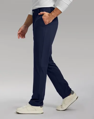 Vista 2 de Soothfeel Pantalones de golf para hombre con 5 bolsillos, ajustados, elásticos, casuales, de viaje, pantalones de trabajo para hombre