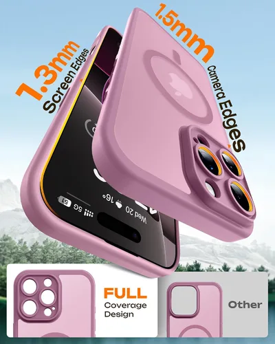 Vista 333 de TOCOL Funda para iPhone 11, compatible con Magsafe, protección completa de cámara, imanes integrados, protección contra caídas, funda translúcida