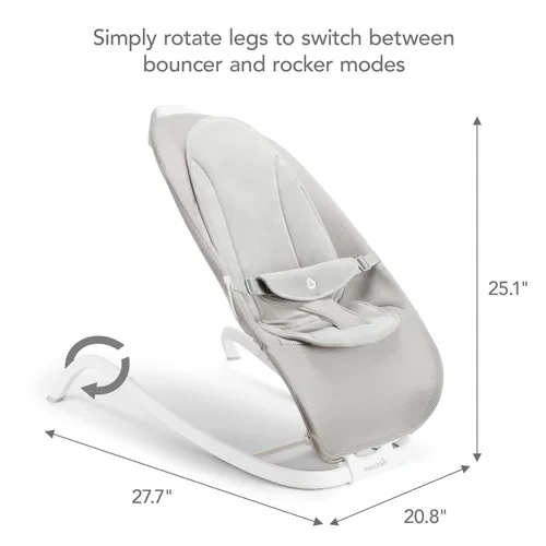 Vista 11 de [Usado] Munchkin® Silla de bebé eléctrica con vibración y mecedora con pantalla táctil digital, sonidos relajantes y 3 posiciones de reclinado