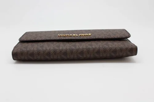 Vista 4 de Michael Kors - Cartera de viaje para mujer tamaño grande con tres pliegues