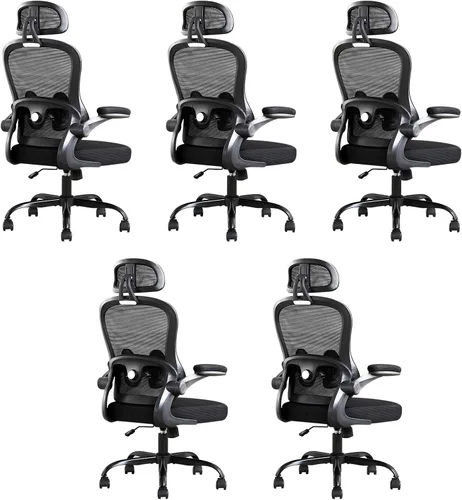 Vista 18 de Ergonomic Office Chair,Ultra Thick Spring Cushion Desk Chair,Black
