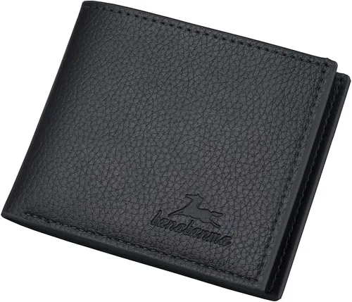 Vista 46 de Cartera delgada para hombre con monedero, cartera minimalista con cremallera, carteras plegables para hombre con tarjetero de crédito, cartera