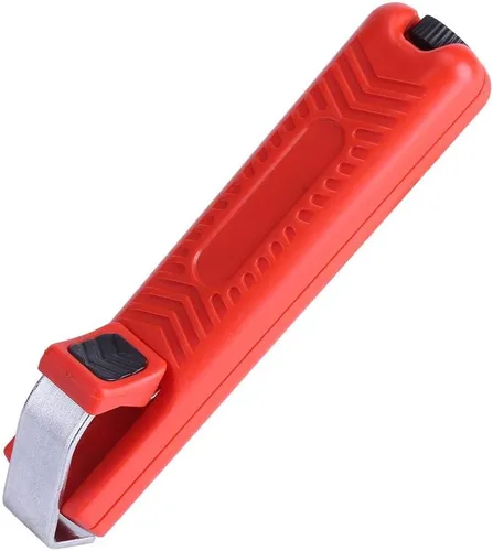 Vista 2 de Ciglow Mini pelacables para cuchillos (Ciglowb5nacvf0t1), 0.315-1.102 in, rojo, plástico, agarre ergonómico