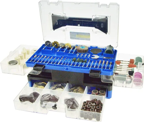 Vista 2 de Swordfish 10008-349pc Kit de accesorios de herramientas rotativas para cortar molienda lijado afilado tallado pulido, total 349 piezas