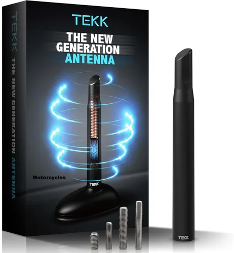 Vista 21 de TEKK Short Antenna Compatible with Cooper 2023 / Designed for Optimized FM/AM Reception / 4.8 Inches