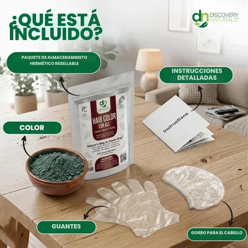 Vista 4 de Tintura para el cabello y las cejas Henna Maiden: 100 % natural y sin químicos