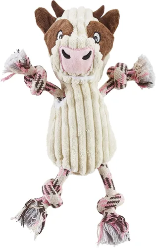 Vista 11 de Outward Hound Scrunch Bunch Duck Juguete Interactivo de Peluche con Sonido para Tirar para Perros Pato de racimo Scrunch