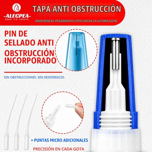 Vista 4 de ALECPEA - Pegamento de impresión 3D, 1.06 oz (30 g), súper pegamento fino