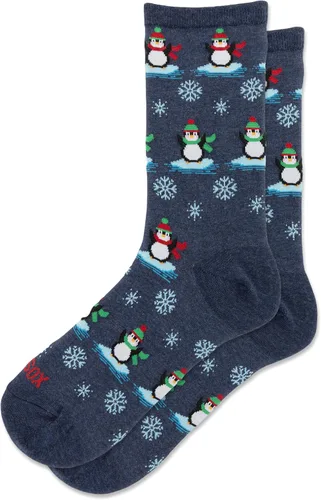 Vista 6 de Hot Sox Calcetines de invierno para mujer, diseño de animales, paquete de 1 par, regalos lindos y divertidos, Navidad y más Christmas Cats (Black)