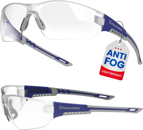 Vista 7 de Gafas de seguridad ligeras de pickleball para hombres y mujeres Negro
