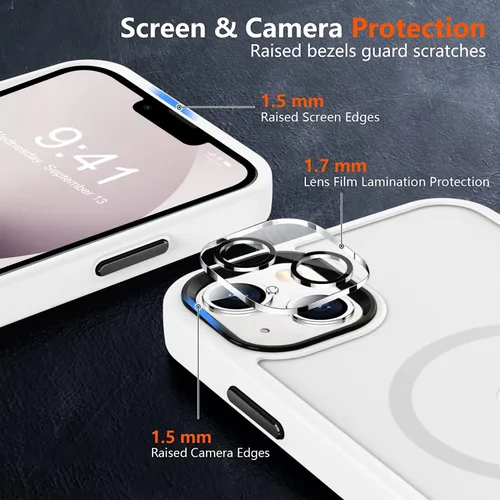 Vista 761 de MOCCA - Funda magnética resistente para iPhone XR de 6.1 pulgadas, compatible con MagSafe, funda con protección contra caídas de grado militar