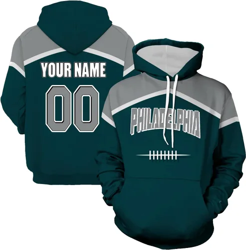 Vista 6 de Sudaderas con capucha personalizadas para hombre, regalos para fanáticos de la ciudad del fútbol, para mujeres, hombres, jóvenes, con nombre y número