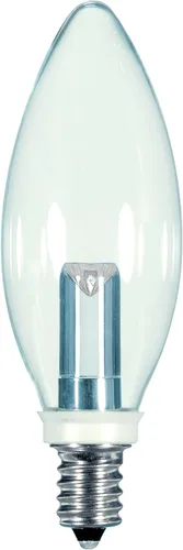 Vista 23 de Satco S9176 LED T6 Frost 2700K Bombilla base de candelabro, 0.8W