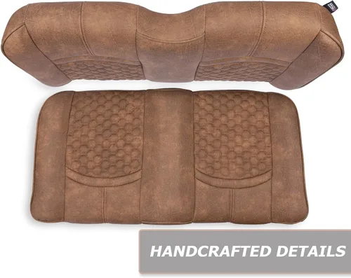 Vista 3 de MODZ® FS1 Custom Golf Cart Asiento Delantero para Yamaha Drive2 - [2017-Up] - [Añadir $40] - Base Marrón - Patrón Cobra