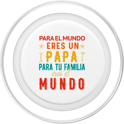 Vista 2 de Regalos para Papa Dia Del Padre Camiseta Mejor Papa Mundo PopSockets PopGrip para MagSafe