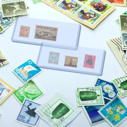 Vista 6 de Rainmae Paquete de 50 soportes de plástico duro transparente para dinero, 6.8 x 2.9 pulgadas, PVC transparente para billetes de billetes, fundas