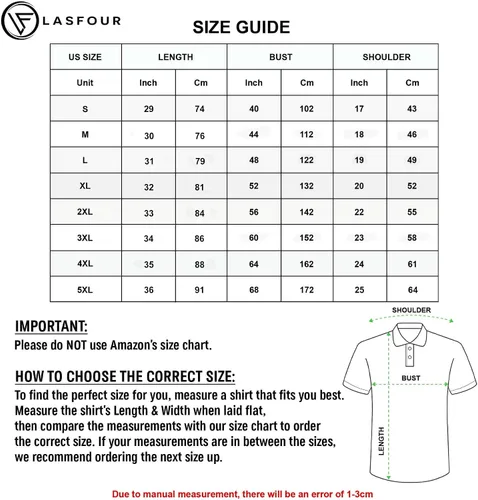 Vista 7 de LASFOUR Camisas de golf divertidas personalizadas para hombres, camisas de golf locas para hombres, camisas de golf con bandera de Estados Unidos