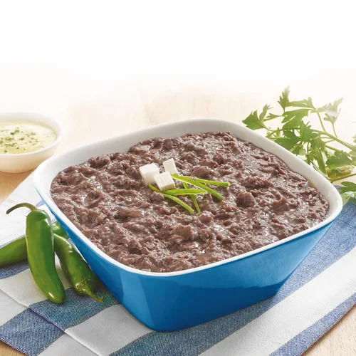 Vista 6 de Chata Frijoles negros tradicionales mexicanos refritos, 15.2, paquete de 1