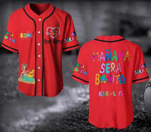 Vista 3 de Ka% rol G Jersey, regalos para fanáticos, Mañ.ana Se.rá Bo.nito New Album, Bi% cho.ta Jersey, Ka%rol G Jersey Negro, Negro