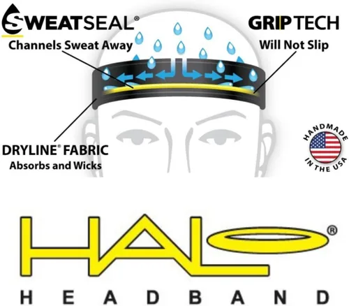 Vista 5 de Halo Headband Skull Cap - The Ultimate Sweat Diverting, Absorbent, Lightweight, High Performance Skull Cap