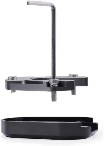 Vista 5 de Soporte de soporte lateral para motocicleta, soporte de placa ampliadora compatible con Honda Rebel 500 300 (2017-2024) (azul)