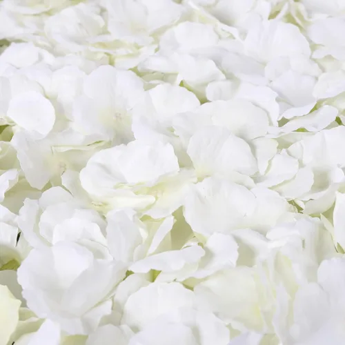 Vista 4 de Panel de pared de flores densas, 15.8 x 23.6 pulgadas por rosa blanca lechosa, decoración de telón de fondo para bodas, despedidas de soltera, baby