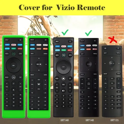 Vista 6 de Funda para control remoto Vizio, compatible con Vizio Remote Case XRT136 / XRT140 D Series Universal Smart TV Control Reemplazo Funda de silicona