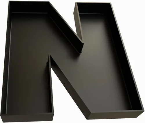 Vista 49 de Bandejas de servir de plástico duro reutilizables y rellenables con letras y números para decoración de fiesta (S, Negro)